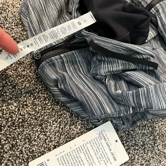 **Hooded Define Jacket *Nulu 10 heathered Black/White/Black - Picture 5 of 6